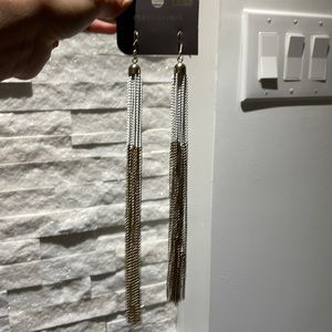 River Island Disco Tassel Drop earrings